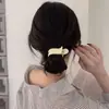 Pasador Tonal Simple y Puro Placa para la Parte Trasera de la Cabeza Pinza para el Cabello de Celebridad Cibernética Sentido de Alta Calidad Bola de Cabeza Adorno para Cola de Caballo Alta