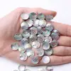 10/12mm 40-500pcs Superficie de Escamas de Pescado Lentejuelas Redondas Resina Fondo Plano Hecho a Mano Accesorios para el Cabello Material DIY Accesorios para Joyería