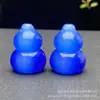 Sello de Calabaza Fermentada Flor de Durazno de Jade Seda Dorada de Xinjiang Colgante de Calabaza Tridimensional de Jade Colgante de Jade Recuerdo