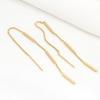 Acessórios para Brincos DIY Banhado a Cobre Ouro Real 14K Brincos Longos Coreanos Material Artesanal Brincos Palco