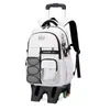 Nova Mochila de Carrinho Modelo Infantil para Alunos do Ensino Fundamental Anos 3-6, Alunos do Ensino Médio, Mochila com Rodinhas de Seis Rodas para Subir Escadas de Grande Capacidade