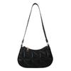 Bolso de Hombro Casual de Color Sólido con Textura para Mujer Bolso de Axila Nuevo 2024 Primavera y Otoño Más Fácil de Combinar Bolso para Mujer Bolso Estilo Coreano para Mujer