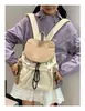 Bolso bandolera de diseño de almacenamiento en capas de color contrastante de tono tierra y tono frío, modelo para parejas, adecuado para ir al trabajo y acampar, bolso de hombro multipropósito