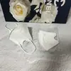 Máscara 4D tridimensional, descartável, embalada individualmente, cor sólida, 3D tridimensional, modeladora, clareadora, faz o rosto parecer menor, alto valor estético, respirável