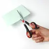 Tijeras de Oficina Portátiles de Acero Inoxidable Personalizadas con Mango Grande y Agarre en la Cola, Adecuadas para Manualidades DIY de Estudiantes, Tijeras Multifuncionales para el Hogar
