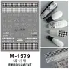 Os Últimos Adesivos de Unha Série de Ano Novo Alívio Estéreo 5D Fogos de Artifício de Ano Novo Mahjong Fortuna Joias Adesivas para Nail Art