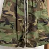 Shorts Cargo Camuflajeados Casuales Lavados Vintage de Cordón Estilo Ro de Calle Europea y Americana con Bolsillos Múltiples y Bolsillo Tipo Acordeón