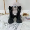 Botas de Cuero Suave para Dedo Gordo del Pie para Mujer 2025 Nuevo Primavera Estudiante Estilo Coreano Versátil Retro Estilo Británico Botines de Suela Gruesa