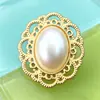 Accesorios Dorados Ovalados Estilo Coreano para el Cabello, Piezas de Aleación, Tocados, Materiales para Zapatos y Ropa, Accesorios para Joyería DIY, Venta Directa del Fabricante