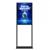 Suporte de Ferro com Duas Hastes Marca Apple Stand Marca Outdoor Móvel Sinalizador Guia de Supermercado Placa de Exibição