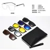 Set de Gafas de Sol Polarizadas con Clip Magnético Nuevas Transfronterizas Cinco en Uno Gafas de Visión Nocturna Tr90 Se Pueden Equipar con Gafas Fabricante 25