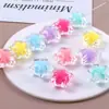 Cuentas Brillantes Transparentes de Colores en Cuentas Estrella de Cinco Puntas Agujero Recto Cuentas Sueltas Accesorios para Joyería Hecha a Mano DIY Materiales Venta al por Mayor