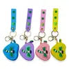 Porta-moedas de Silicone Desenho Animado Criativo Bolsa para Fones de Ouvido Pingente de Chaveiro Venda por Atacado Mini Bolsa Pingente de Chaveiro