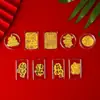 Gato de la Fortuna Dorado Pegatina para Teléfono Adhesivo Dorado para Atraer Clientes Regalo para Tienda de Oro Perla de Agua Mismo Estilo Pegatina Pura de Oro para Teléfono