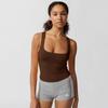 Camiseta interior para mujer europea y americana, chaleco y2k 2024 transfronterizo, tirante fino, ropa interior para mujer, top corto de color liso