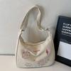 2025 Nova Bolsa Tote Casual Simples Estilo Coreano Estudante Aula Deslocamento Styline Preguiçosa Bolsa Mensageiro para Mulheres