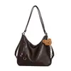 Mochila Retro para Mujer 2026 Otoño Invierno Nueva Moda de Hombro Único Bolso Tote Cruzado de Moda para el Trabajo Casual de Gran Capacidad