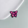 Accesorios de joyería de aleación galvanizada DIY, pendientes coloridos, diseño de nicho de lujo, colgante de mariposa, accesorios de joyería