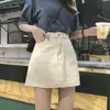Falda Vaquera de Cintura Alta Estilo Coreano Nueva Verano 2020 Ropa de Mujer Estudiante Casual Falda de Cadera ins de Moda