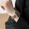 Para iwatchs9 correa de reloj s10 nueva s8 correa de reloj de cuero de apple s7s6 pulsera con hebilla magnética otoño e invierno