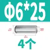 Acero Inoxidable 304 Rosca Interna Pasador Cilíndrico GB120 Pasador de Localización Pasador de Unión Rango Completo Pasador de Fijación 412*6X60