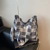 Bolsa Estilo Preguiçoso Primavera Feminina Combina com Tudo Bolsa Tote Novo Estilo Bolsa de Ombro Simples Grande Capacidade Para Trabalho Bolsa Axilar