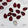 Venta al por mayor de fábrica arte de uñas Rojo Claro forma especial taladro de caña alta Cristal Rojo festivo diy para llevar accesorios de uñas taladro decorativo