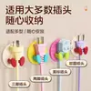 Gancho Creativo para Enchufe, Organizador de Cable de Alimentación sin Taladro, Gancho sin Rastro, Soporte para Enchufe, Gancho de Almacenamiento Fijo