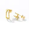 Pendientes de moda de plata de ley S925, de doble capa, únicos, geniales, para uso diario, pendientes exquisitos, pendientes de botón de plata de ley 925