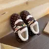 Botas de Nieve Birkenstock Súper Lindas para Niñas 2026 Nuevas de Invierno para Niños Medianos a Grandes Niñas Zapatos con Forro de Terciopelo y Piel Zapatos Cálidos de Algodón