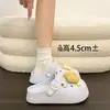 Itens de Roupa Dopamina de Verão2026 DIY Desenho Animado Urso Manteiga Birkenstock Versátil para o Trabalho Sapatos Fechados Feminino