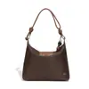 Bolsa Longchamp Estilo Preguiçoso Hobo, Versátil para o Dia a Dia, Bolsa Tote de Nylon de Grande Capacidade, Impermeável e Resistente ao Desgaste, Bolsa Feminina de Ombro Único ou Transversal