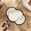 Tapete de chão absorvente para banheiro de terra de diatomáceas, tapete de entrada de vaso sanitário doméstico de formato irregular, tapete antiderrapante