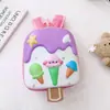 Nueva Mochila Escolar Infantil Linda Mochila de Dibujos Animados de Helado y Cáscara de Huevo para Niños de Jardín de Infancia Mochila Ligera para Bebé