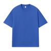 Camiseta de Manga Corta para Hombre de Algodón Puro 250g Talla Us Transfronteriza, Camiseta de Marca Moderna de Color Sólido Holgada, Ropa de Trabajo Unisex, Disponible Impresión de Logo Personalizado