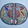 Dragão Ano Novo totem zodíaco estilo chinês renda bordado à mão cor fio de ouro roupa étnica moda nacional patch