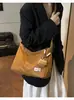 Bolsa Tote Retro de Alta Qualidade Transfronteiriça 2025 Novo Estilo Simples Versátil para o Dia a Dia Bolsa de Ombro Bolsa Transversal Fashion