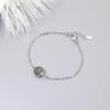 Pulsera de piedra lunar natural flor de durazno temperamento japonés y coreano pulsera simple para estudiante joyería de mano Mori al por mayor Nuevo 2019
