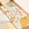 Alfombra de suelo de cachemira linda de dibujos animados para el hogar, dormitorio, manta larga para la mesita de noche, felpa, baño, alfombra de suelo absorbente para baño