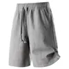 Tamanho Grande M-8XL Transfronteiriço 2026 Novo Verão Calça Casual Solta de Perna Reta Cinco Pontos para Homens Jacquard Imitação