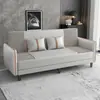 Sofá cama de tela para apartamentos pequeños, modelo moderno para salas de estar, propiedades de alquiler, apartamentos y tiendas de ropa, plegable simple de doble uso para una o dos personas