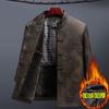 Ropa Tang de estilo chino para hombres de mediana edad y ancianos, ropa de invierno para papá y abuelo, chaqueta abrigo acolchado de algodón engrosado con forro polar, ropa de talla grande