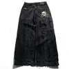Jeans de Calle Estilo Americano de Comercio Exterior Transfronterizo, Unisex, Diseño Único, Varios Estampados de Graffiti, Pantalones Largos de Pierna Recta