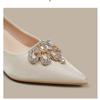 Zapatos de Boda Ankela Red de Dos Maneras 2025 Nuevos Zapatos de Boda de Punta Fina Estilo Francés Zapatos de Salón para Vestido de Novia Tacones Altos Elegantes con Pedrería para Mujer