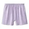 Pantalones cortos de algodón tipo bóxer para mujeres de mediana edad y mayores, de cintura alta, talla grande, corte holgado, pantalones cortos de algodón tipo abuela