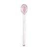 Colher de Vidro Doce Resistente a Alta Temperatura Coreana Colher para Mexer Colorida Colher Fofa para Leite e Café Colher de Sobremesa