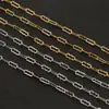 Cadena de Acero Inoxidable de Oro de 18K Cadena de Ola de Nube en Relieve Accesorios de Cadena para Pulsera Tobillera DIY Joyería Apilable en Stock