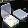 Caja de plástico para bastoncillos de algodón caja cosmética de PP rejilla simple doble caja de embalaje para bastoncillos de algodón de lápiz labial caja de almacenamiento para desmaquillante