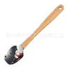 Espátula multifuncional para pasteles de cocina, mango de madera para hornear, cuchillo mezclador, herramienta, raspador de silicona de dibujos animados, molde, venta al por mayor de utensilios de cocina