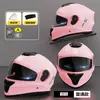 Casco Eléctrico Certificado 3C/Dot para Mujeres, Casco Integral de Moto Cálido de Invierno para Hombres, Seguridad Universal para Motocicleta al por Mayor